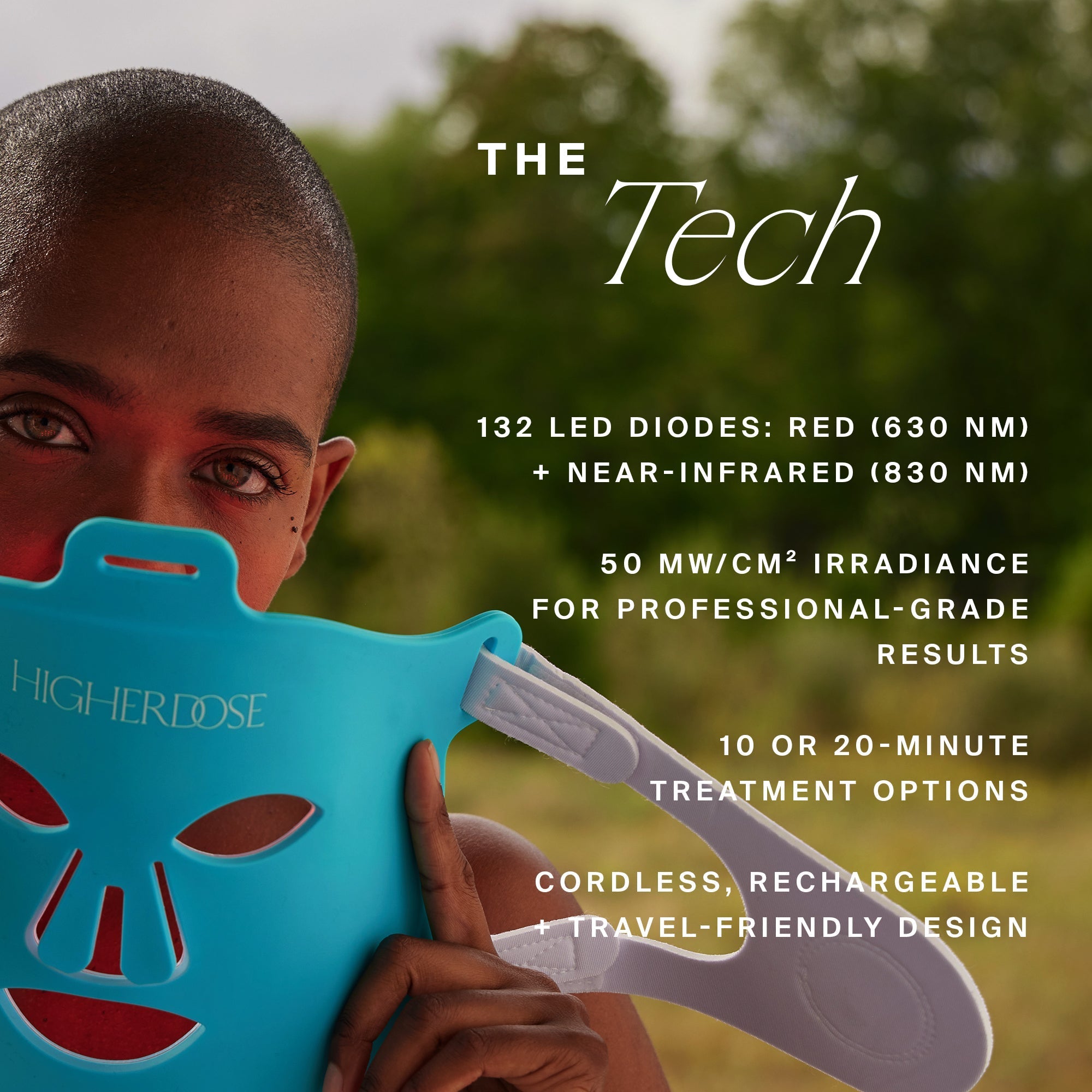 HigherDOSE Red Light Face Mask Red Light Face Mask - Free Living Co