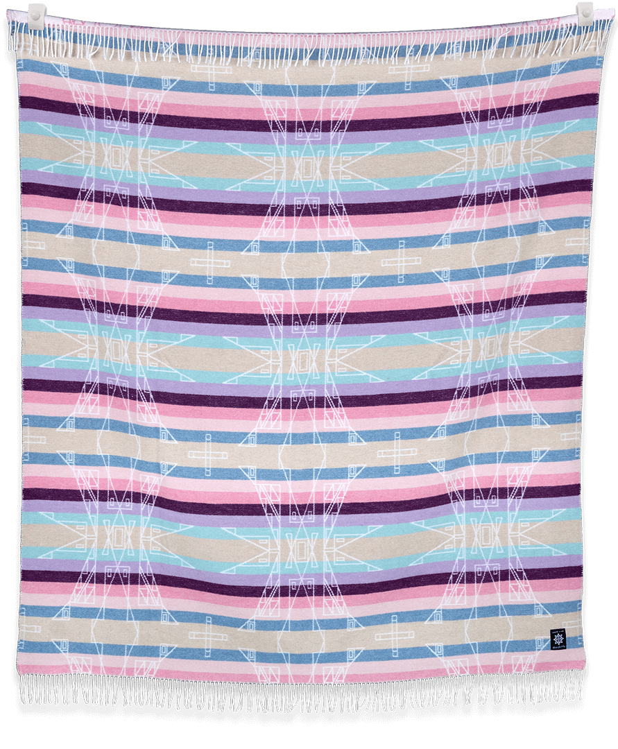 Hunaaneeká (Spring) Throw Blanket - Free Living Co