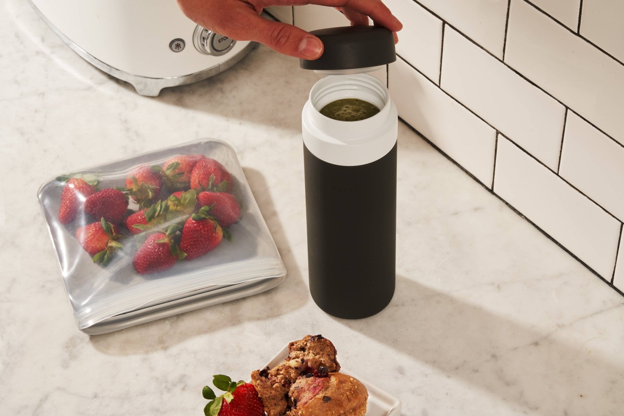 Insulated Ceramic Stainless Steel Coffee & Drink Bottle - Free Living Co