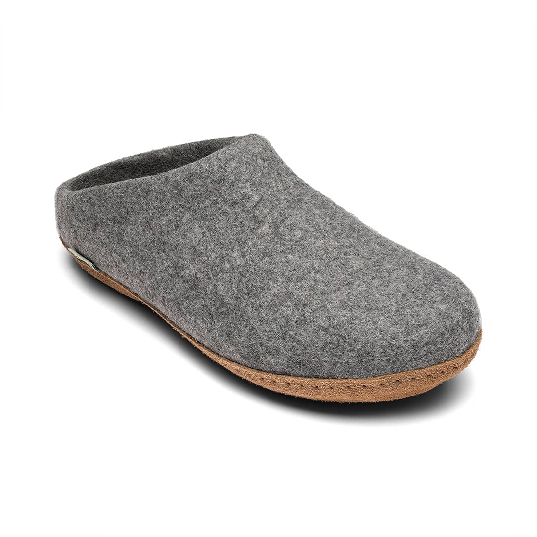 Kyrgies Molded Sole Low Back slipper product view, ergonomic wool felt shoe with molded sole