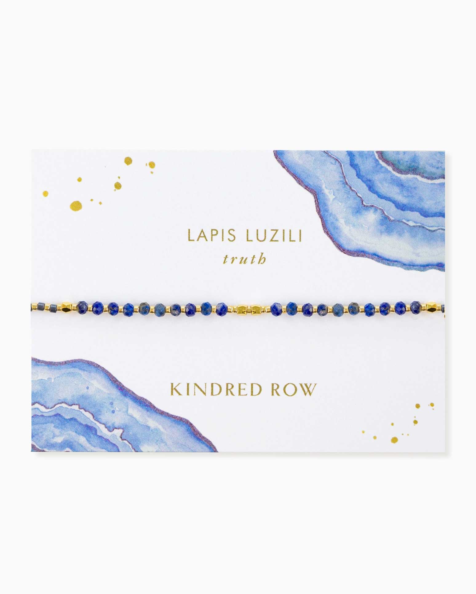 Lapis Lazuli Healing Gemstone Stacking Bracelet - Free Living Co