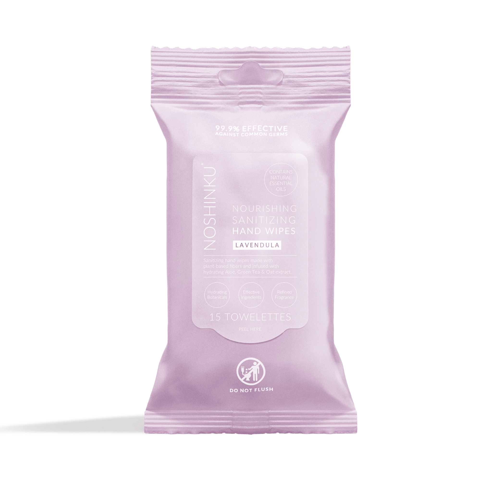 Lavender Nourishing Hand Sanitizing Travel Wipes - Free Living Co