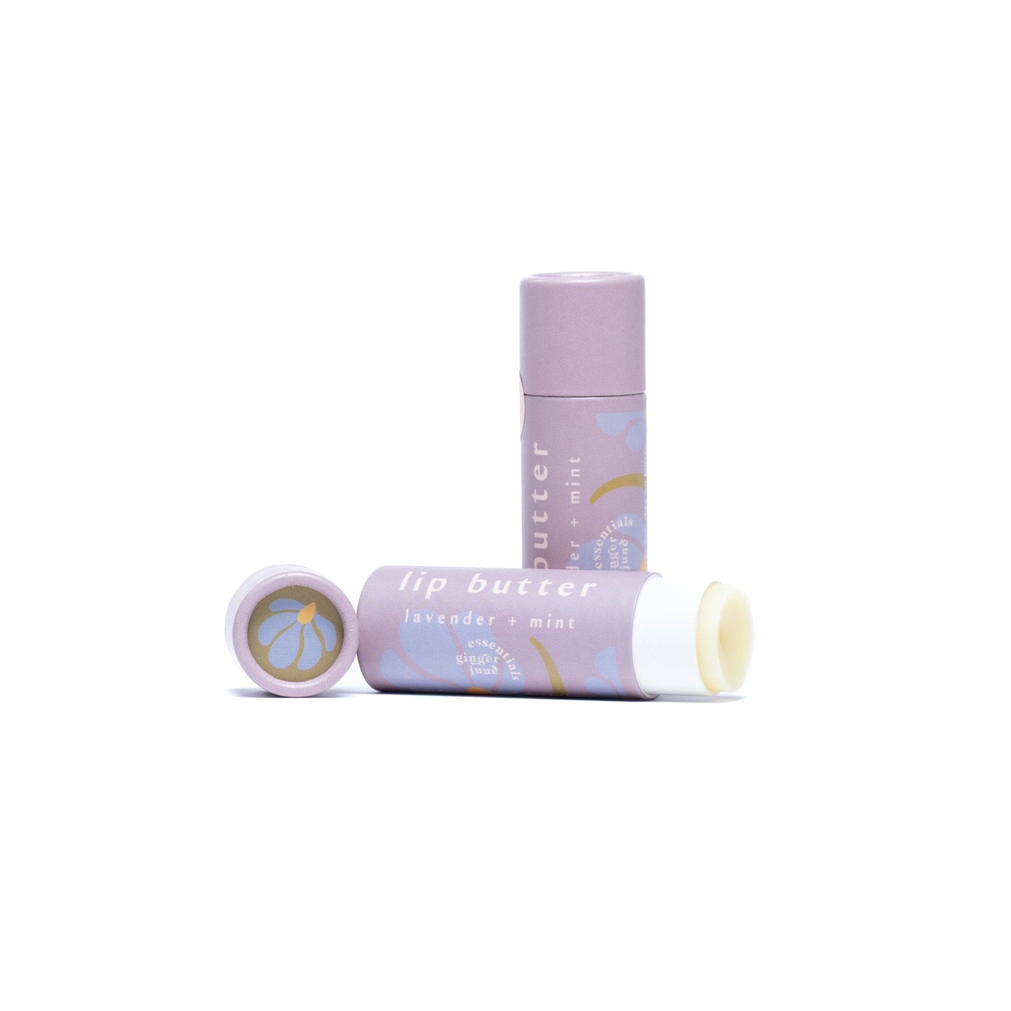 Lip butter • lavender + mint • moisture rich & glossy enhanced with olive squalane - Free Living Co