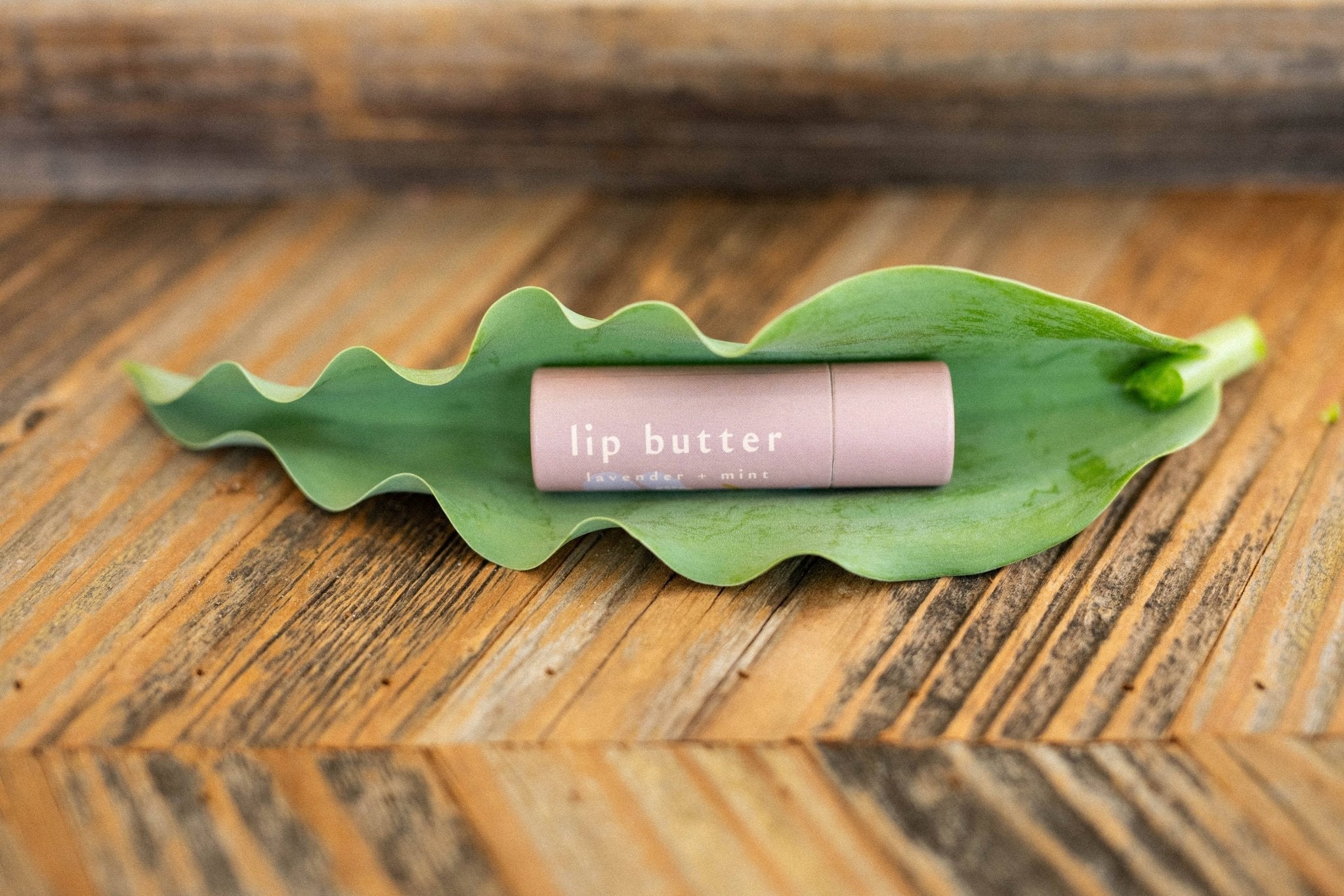 Lip butter • lavender + mint • moisture rich & glossy enhanced with olive squalane - Free Living Co