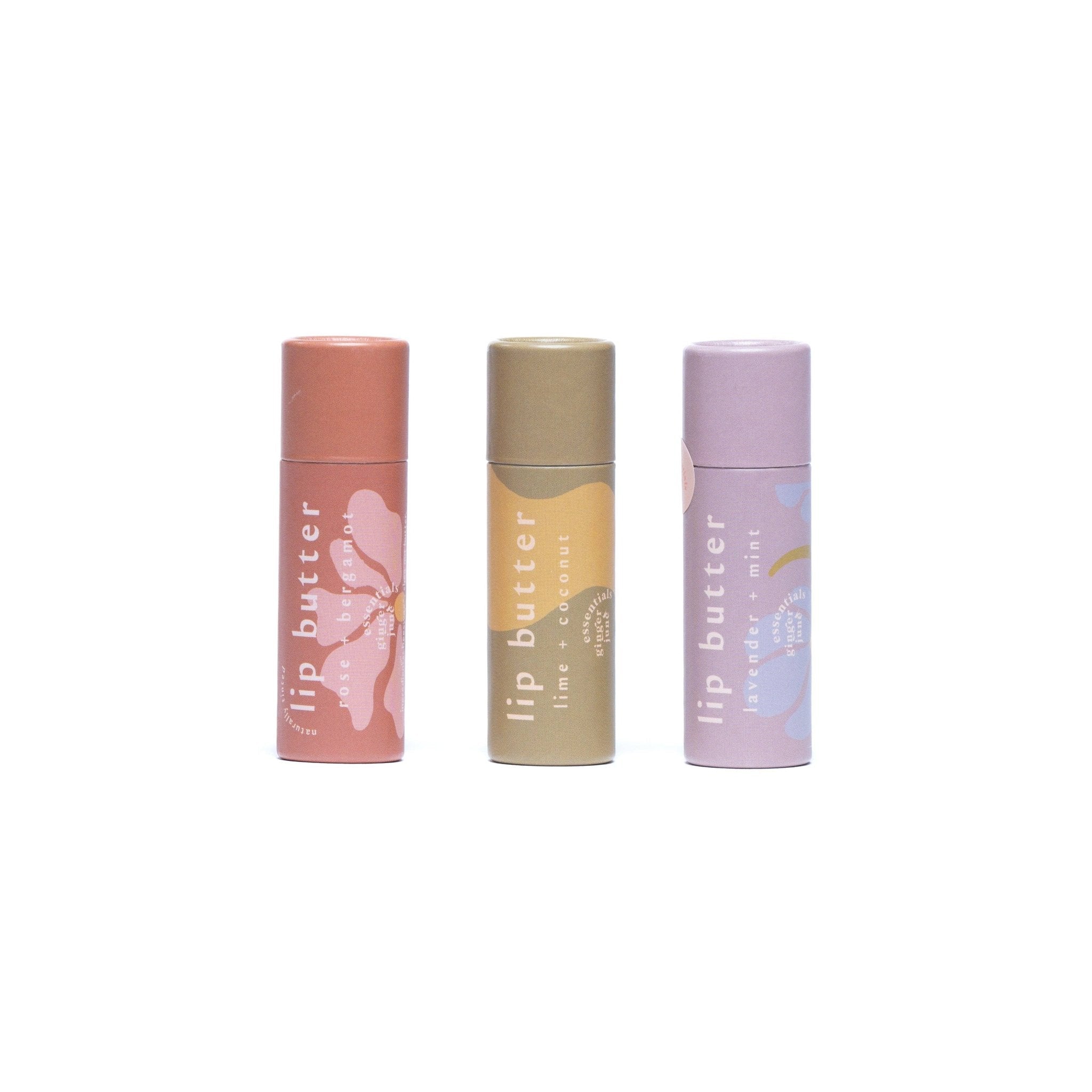 Lip butter • lime + coconut • moisture rich & glossy enhanced with olive squalane - Free Living Co