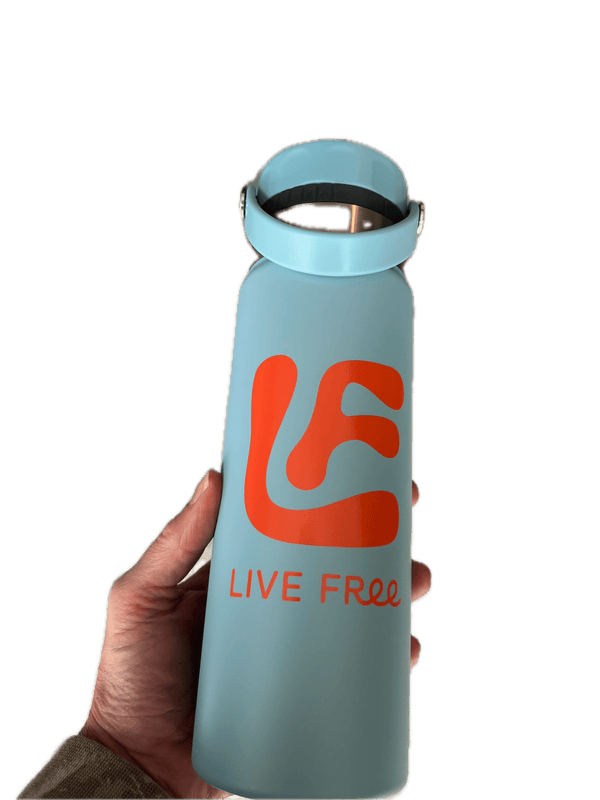 Live free water bottle - Free Living Co