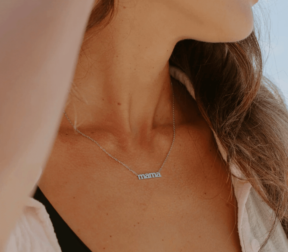 Mama Necklace - Silver - Free Living Co