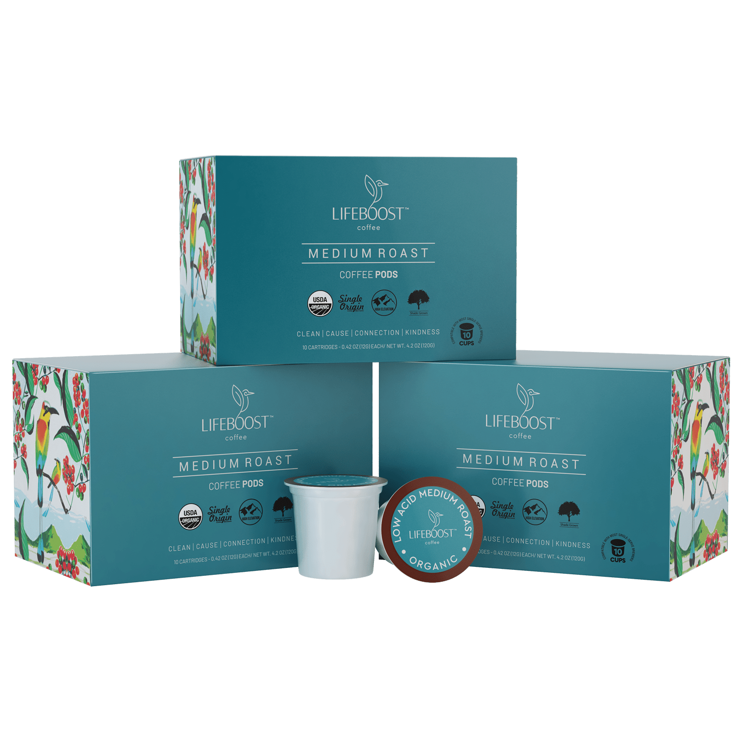 Medium Roast Coffee Pods - Free Living Co