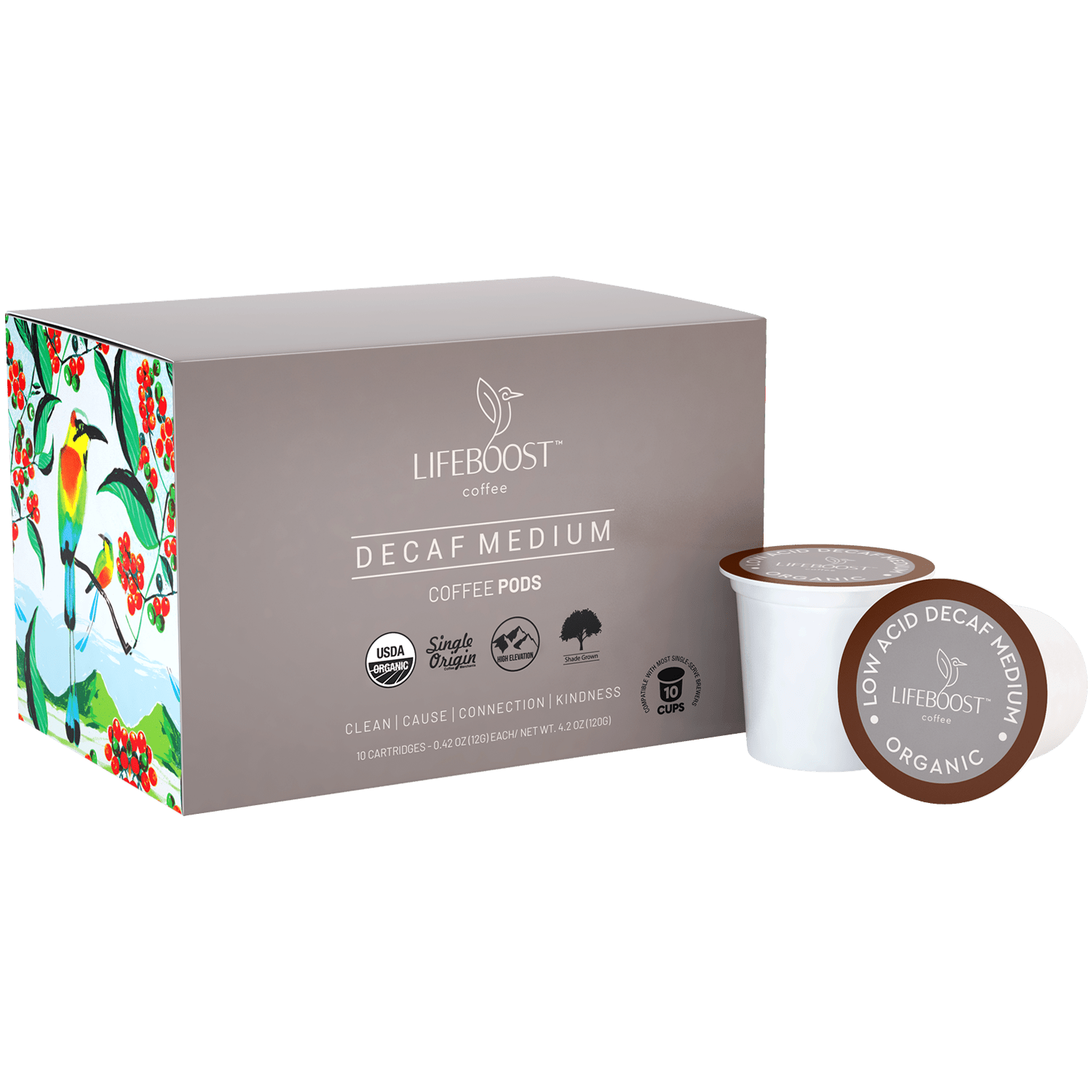 Medium Roast Decaf Coffee Pods - Free Living Co
