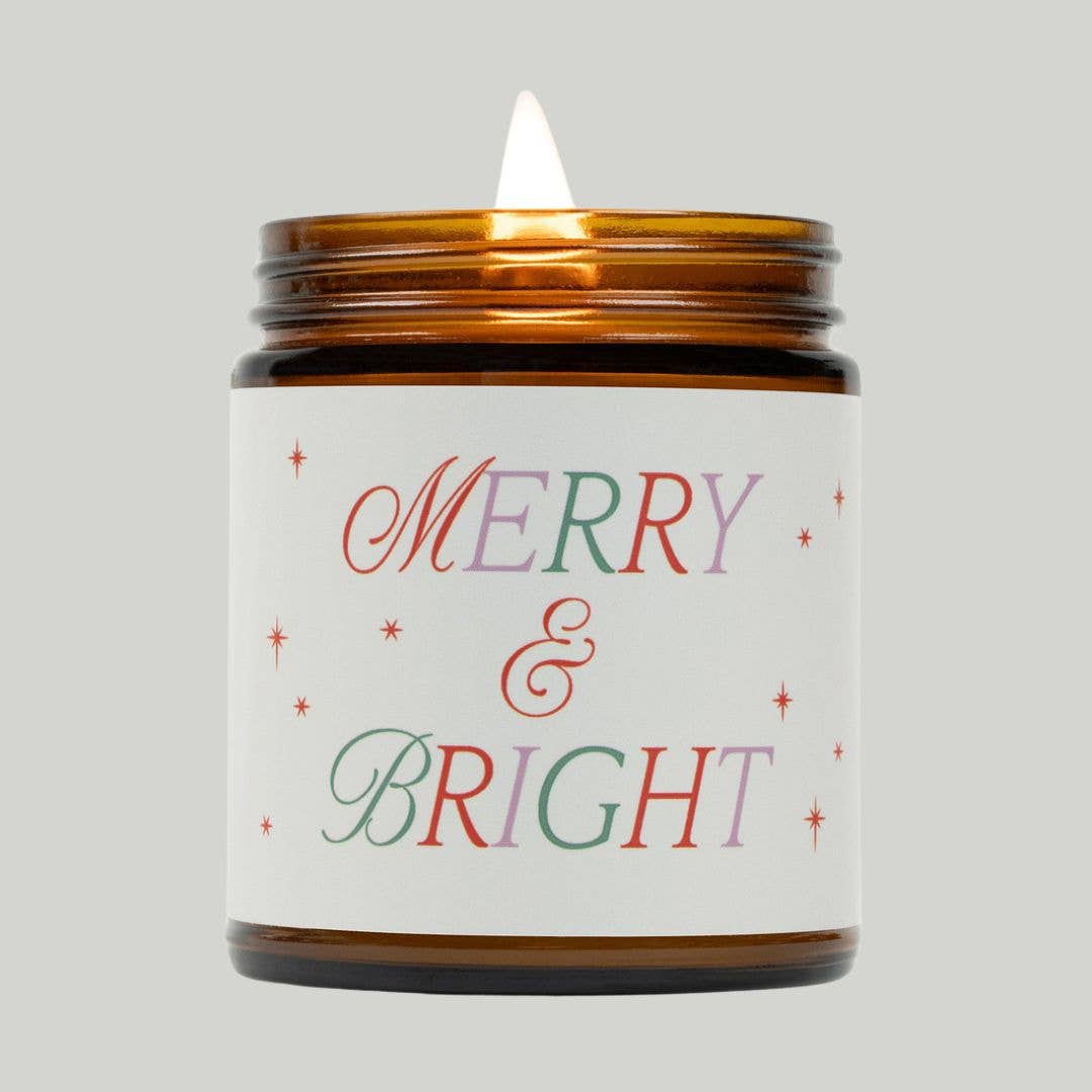 Merry & Bright Beeswax & Essential Oil Celebrate Jar Candle - Free Living Co