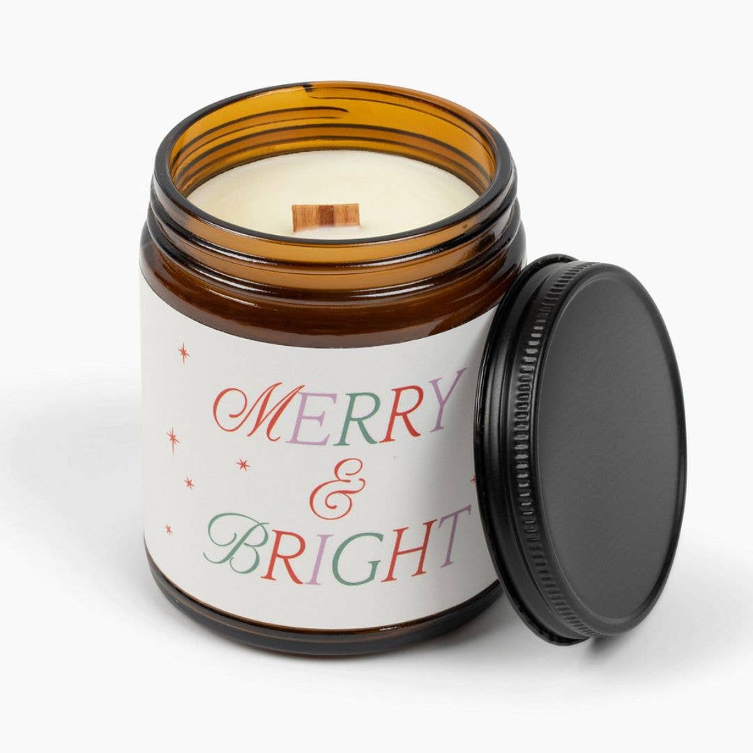 Merry & Bright Beeswax & Essential Oil Celebrate Jar Candle - Free Living Co
