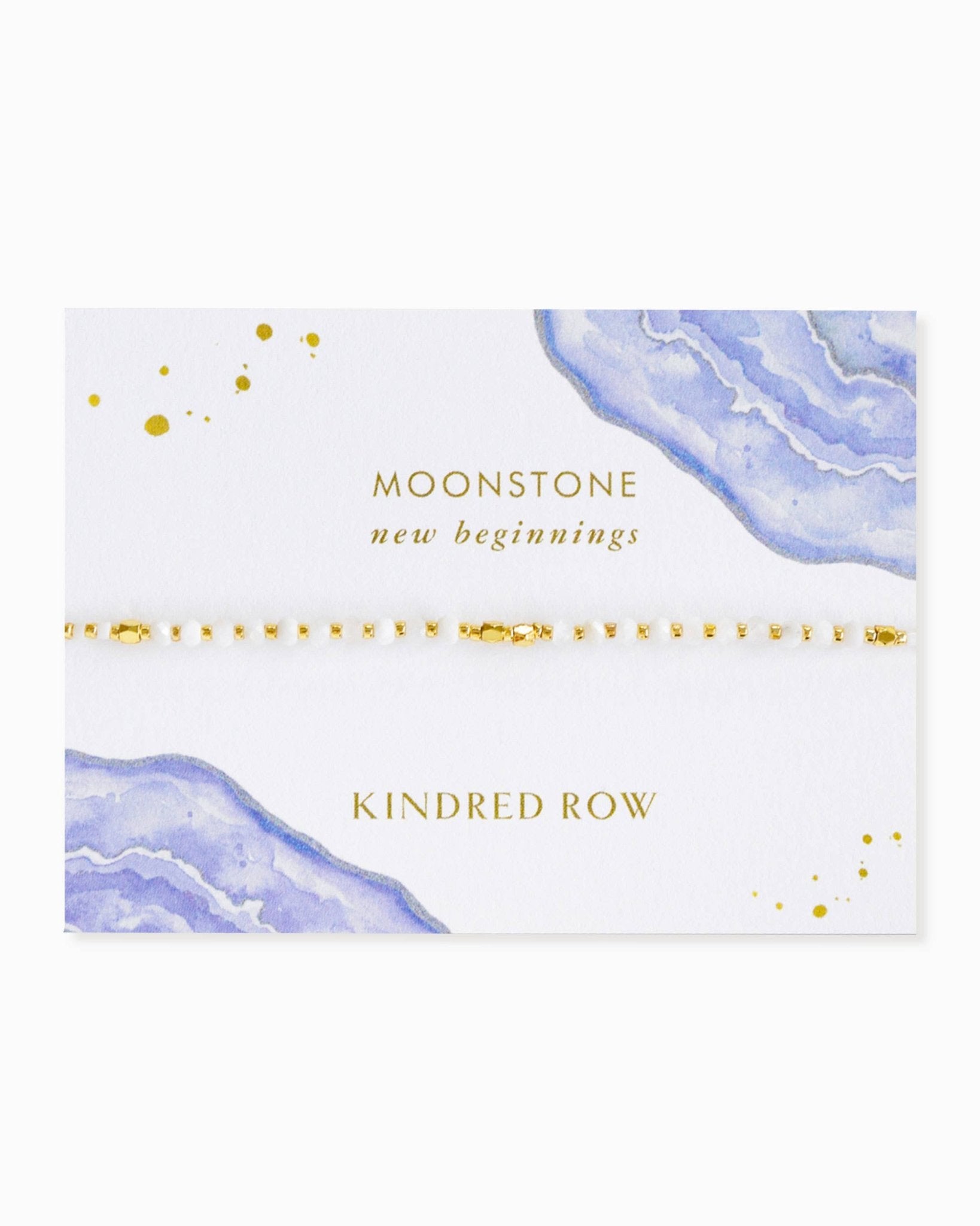 Moonstone Healing Gemstone Stacking Bracelet - Free Living Co