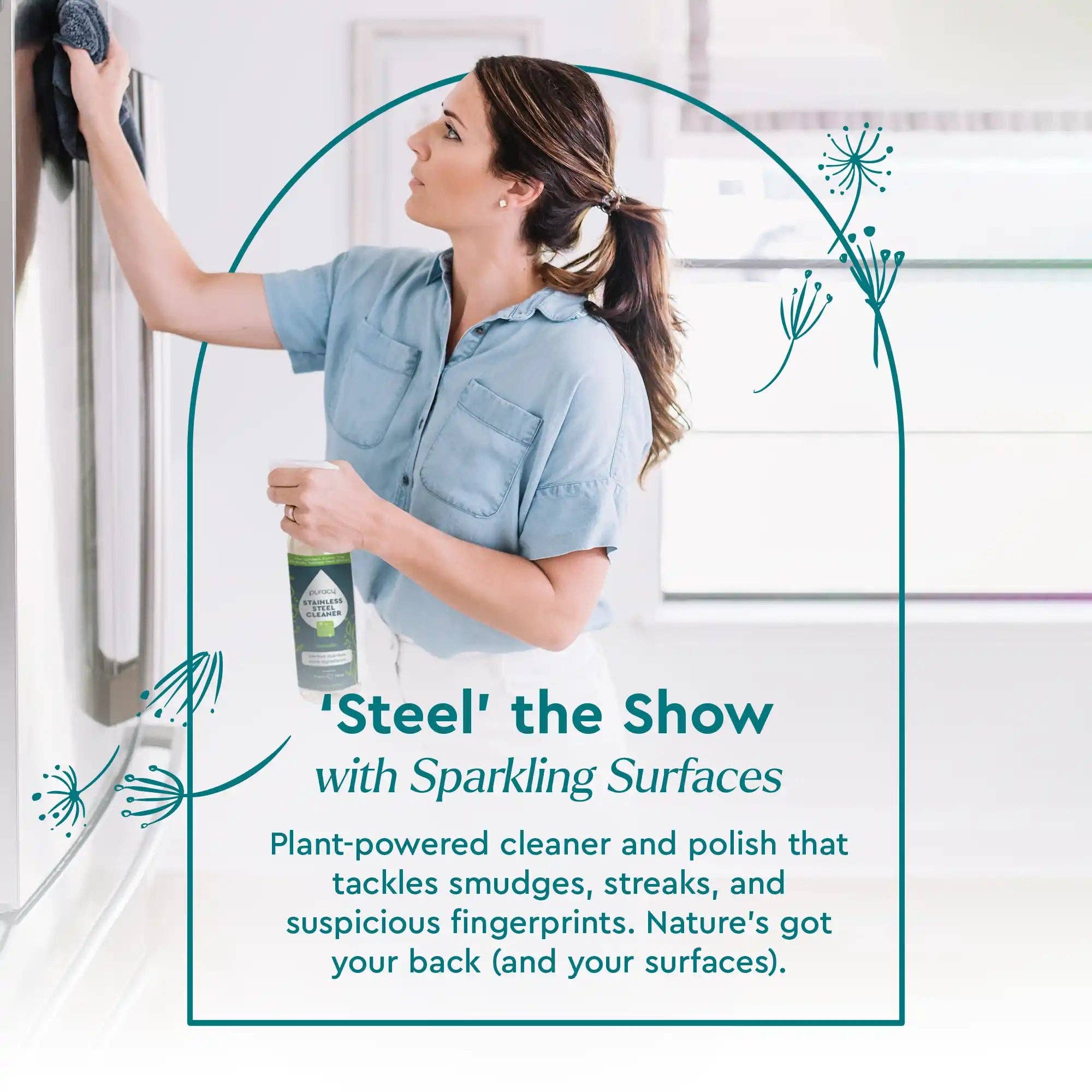 Natural Stainless Steel Cleaner - Free Living Co