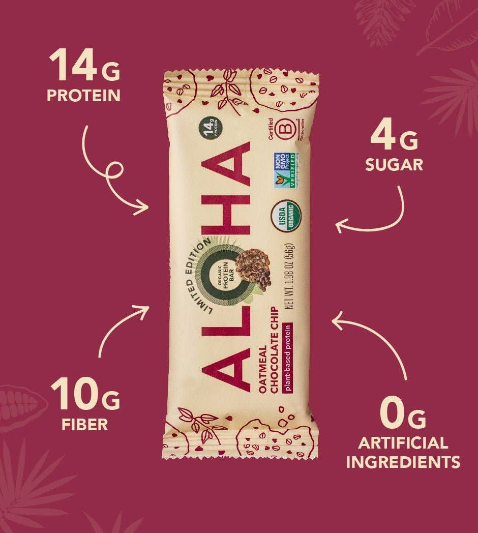 Oatmeal Chocolate Chip Protein Bar - Free Living Co