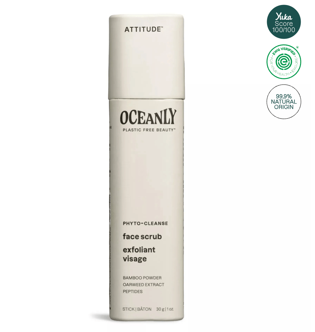Oceanly Plastic Free Solid Face Scrub with Bamboo Powder - Free Living Co