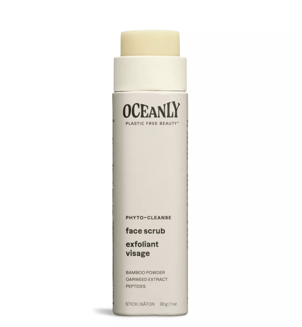 Oceanly Plastic Free Solid Face Scrub with Bamboo Powder - Free Living Co