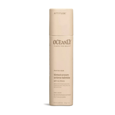Oceanly Plastic Free Tinted Cream SPF 15 - Free Living Co