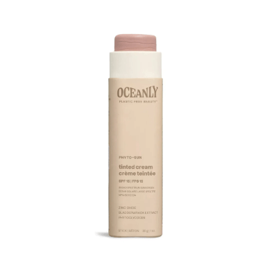 Oceanly Plastic Free Tinted Cream SPF 15 - Free Living Co
