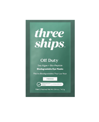 Off Duty Sea Algae + Bio - Peptide Smoothing Biodegradable Eye Masks - Free Living Co
