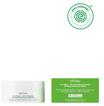 Off Duty Sea Algae + Bio-Peptide Smoothing Biodegradable Eye Masks - Free Living Co