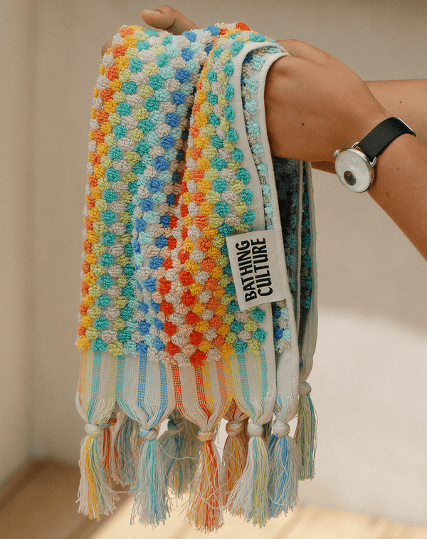 Organic Cosmic Rainbow Towel - Free Living Co
