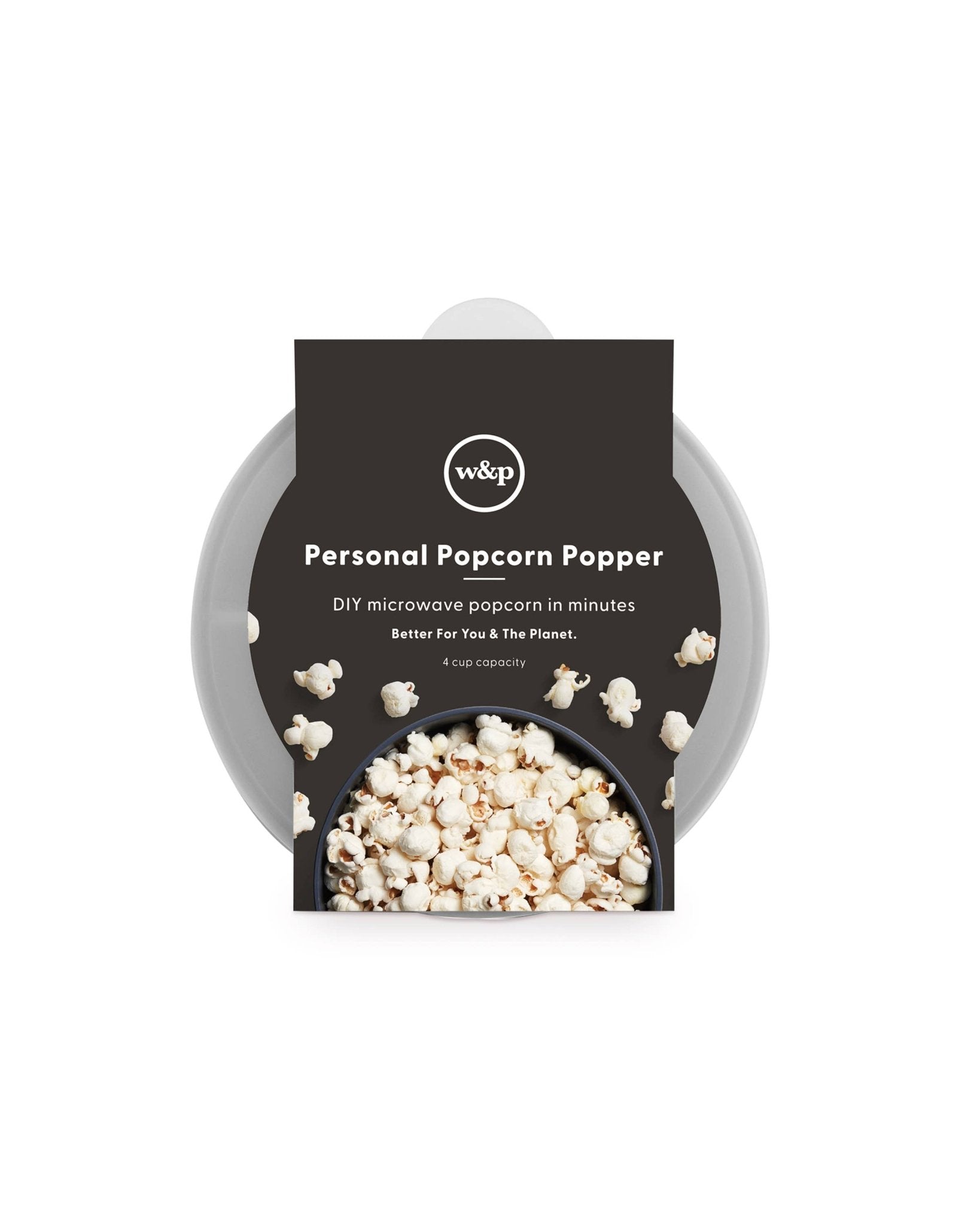 Personal Size Popcorn Popper - Silicone Reusable Maker - Free Living Co