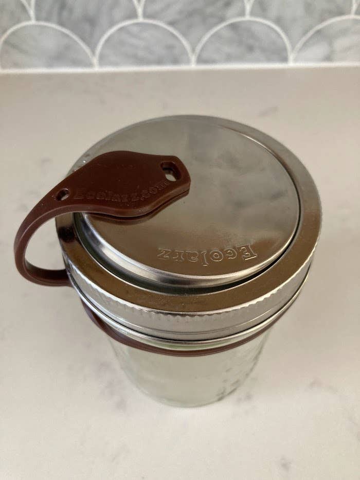 PopTop Sealable Drinking Jar Lid - Wide Mouth - Free Living Co