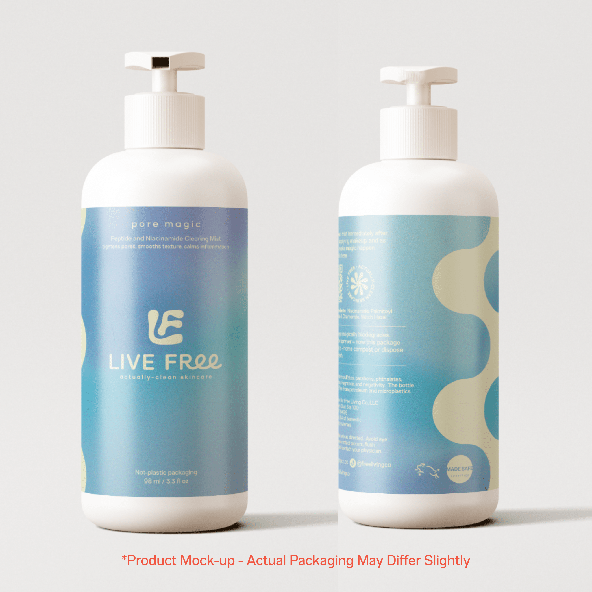 Pore Magic - Peptide and Niacinamide Clearing Mist - Free Living Co