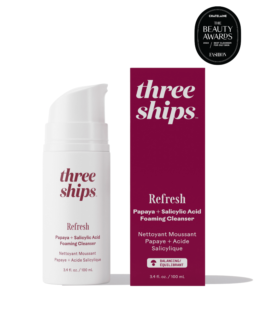 Refresh Papaya + Salicylic Acid Foaming Cleanser - Free Living Co