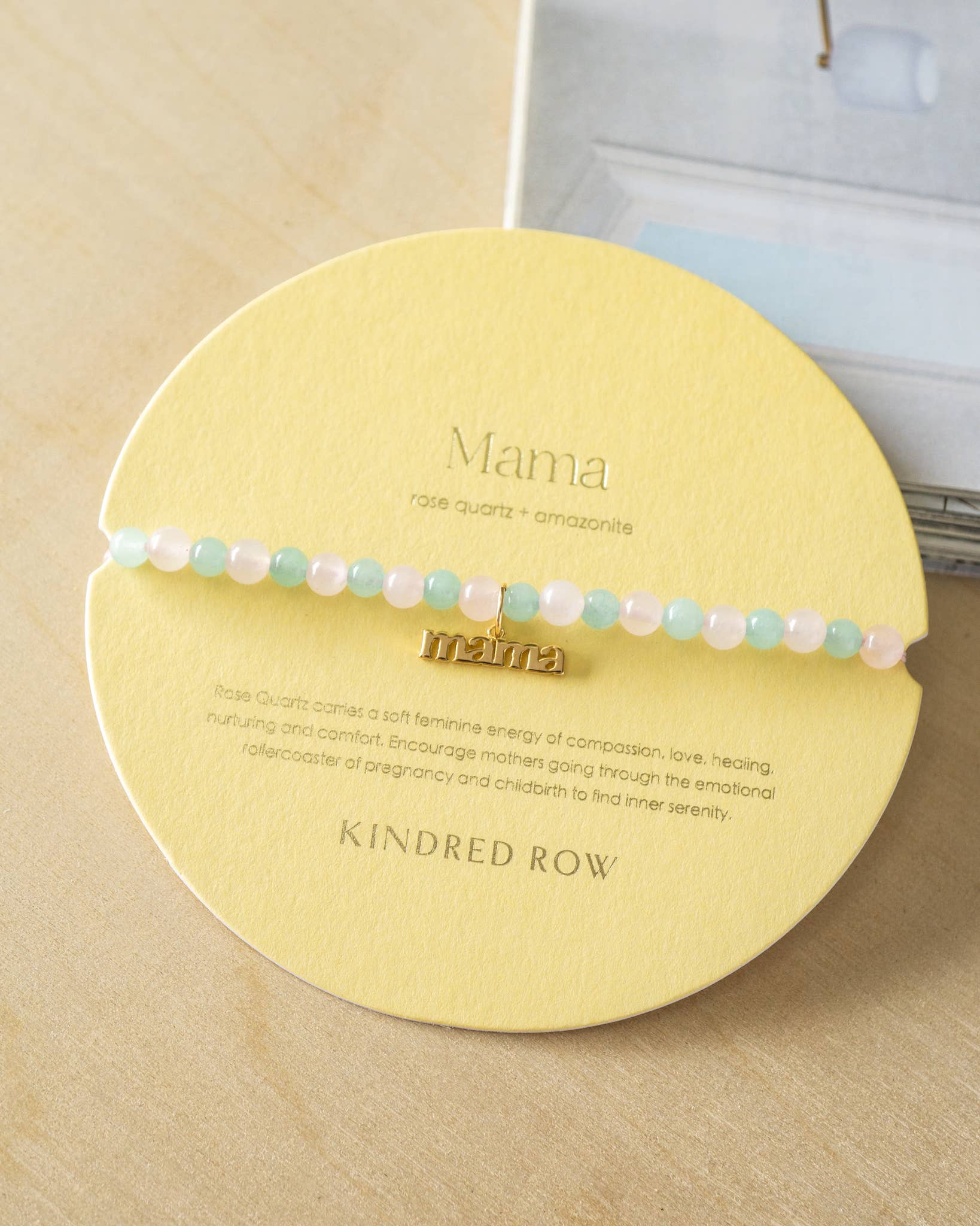 Rose Quartz + Amazonite Crystal Mama Bracelet - Free Living Co