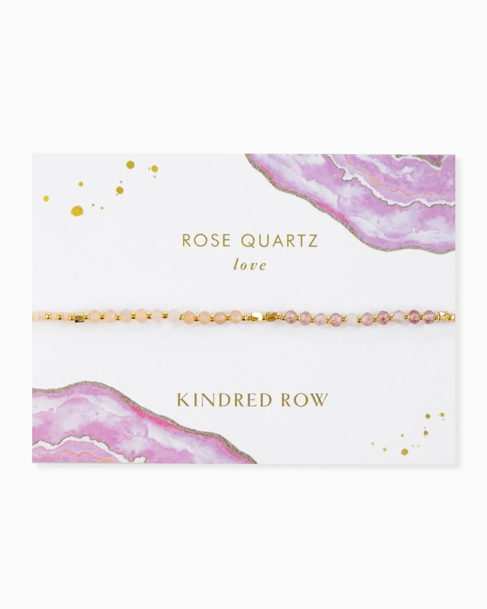 Rose Quartz Healing Gemstone Stacking Bracelet - Free Living Co