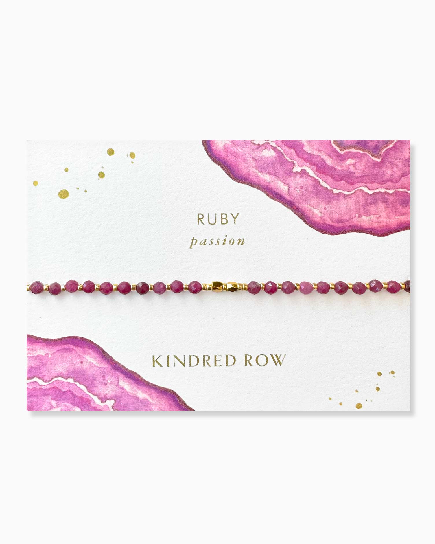 Ruby Healing Gemstone Stacking Bracelet - Free Living Co