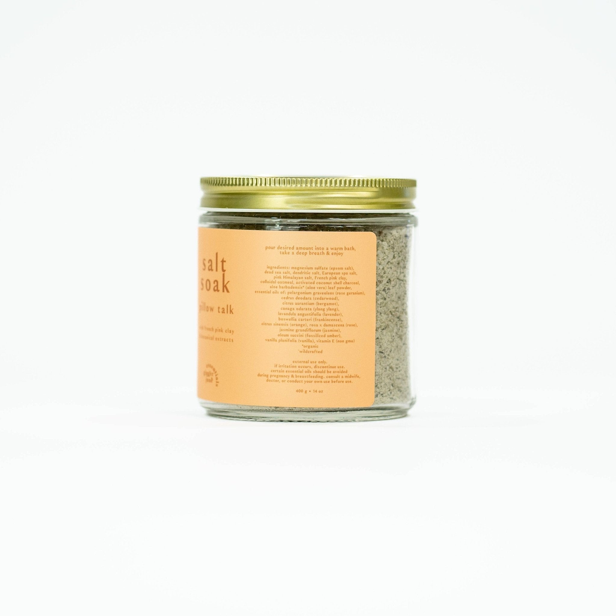 SALT SOAK • PILLOW TALK • 100% natural, nothing synthetic • 14 oz - Free Living Co