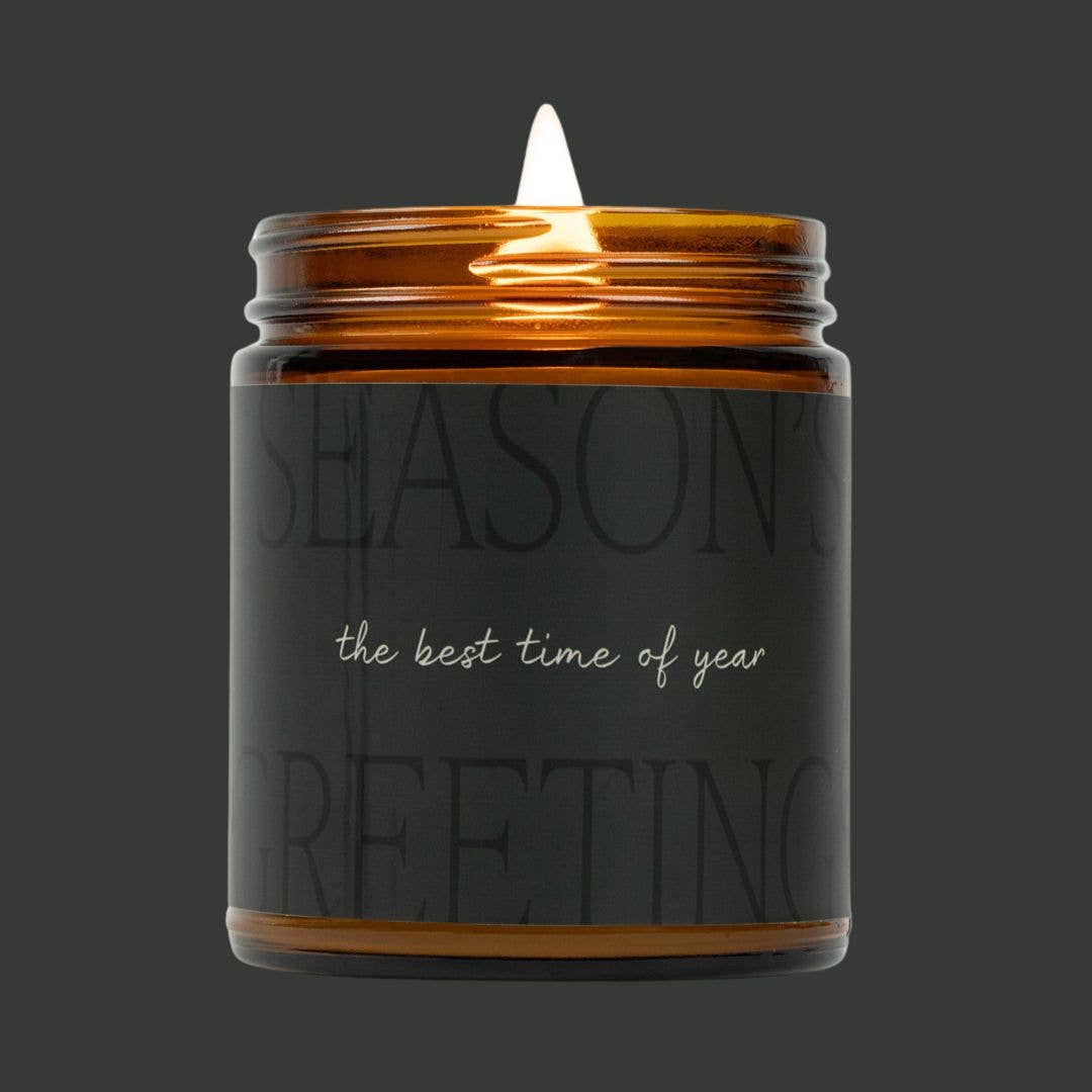 Seasons Greetings Beeswax & Essential Oil Jar Candle - Free Living Co