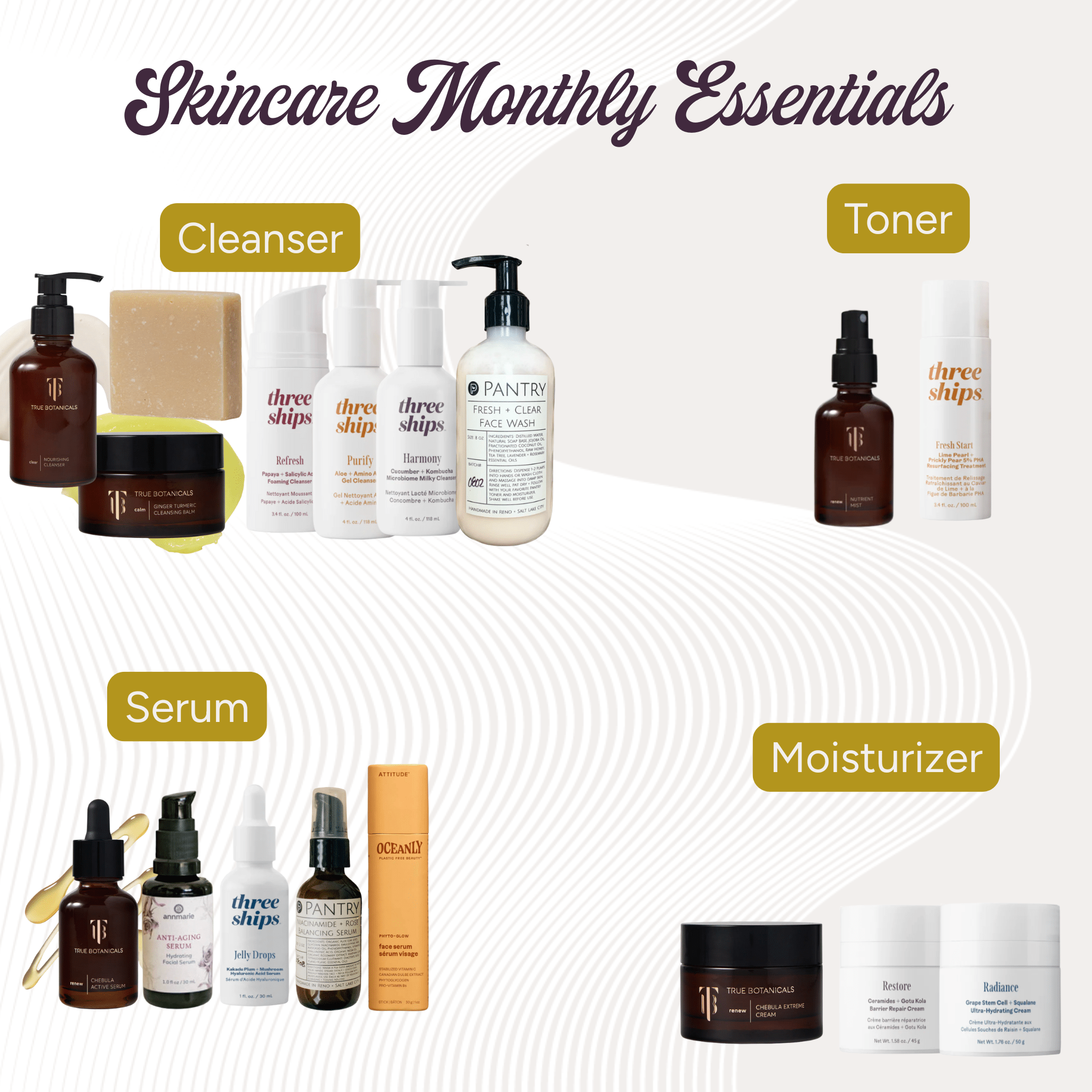 Skincare Monthly Essentials - Free Living Co