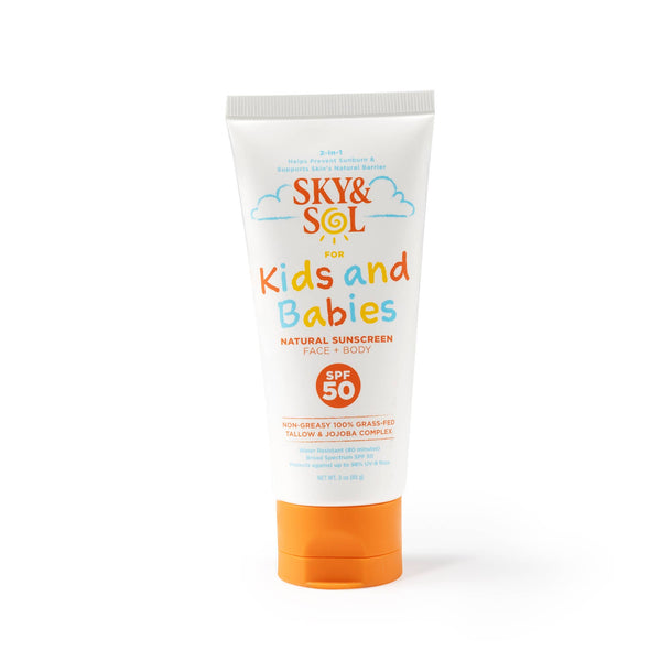 Sky and Sol Kids and Babies Sunscreen - Free Living Co