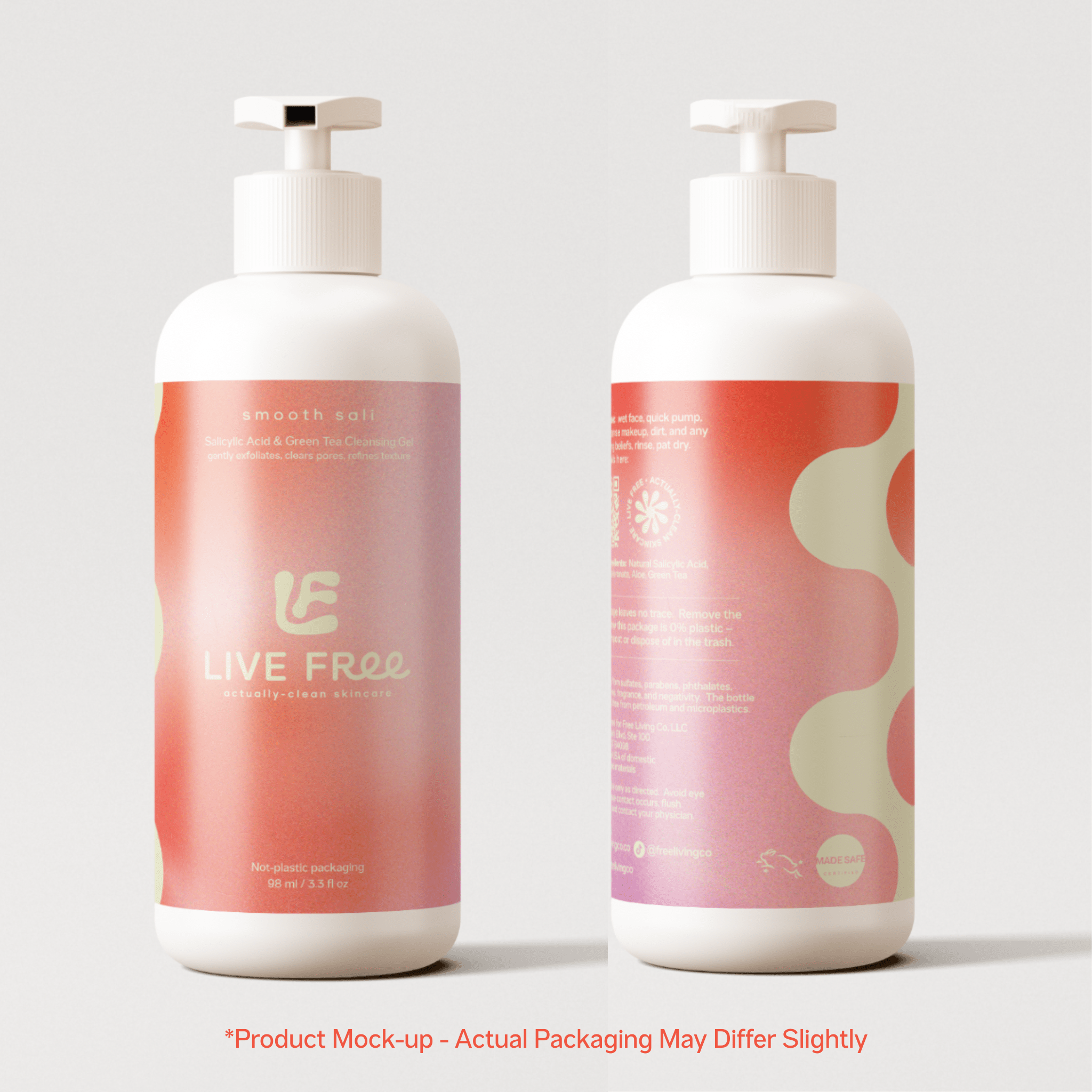 Smooth Sali - Salicylic Acid & Green Tea Cleansing Gel - Free Living Co