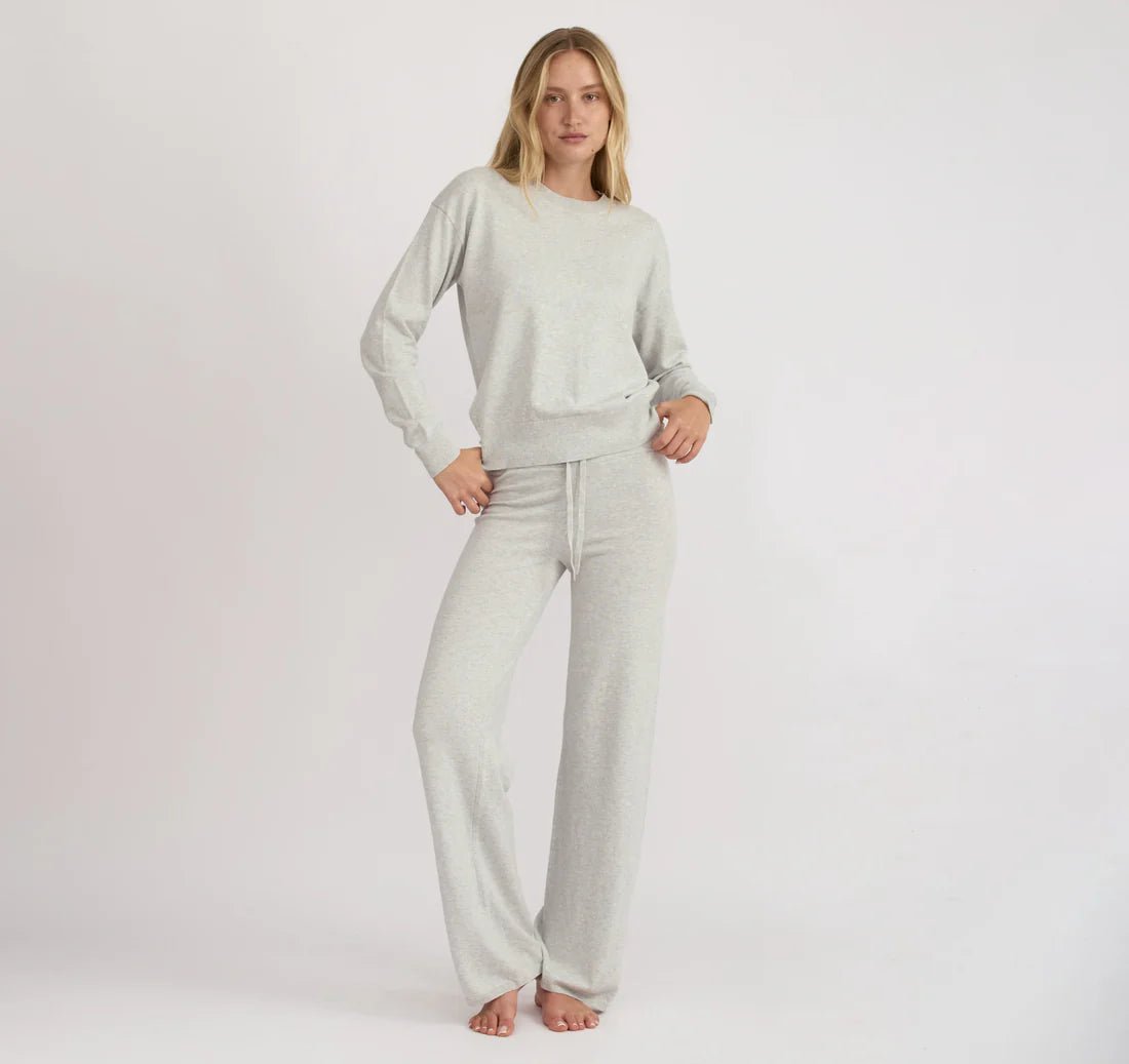 Soft Knit Straight Leg Pants - Organic Cotton - Free Living Co