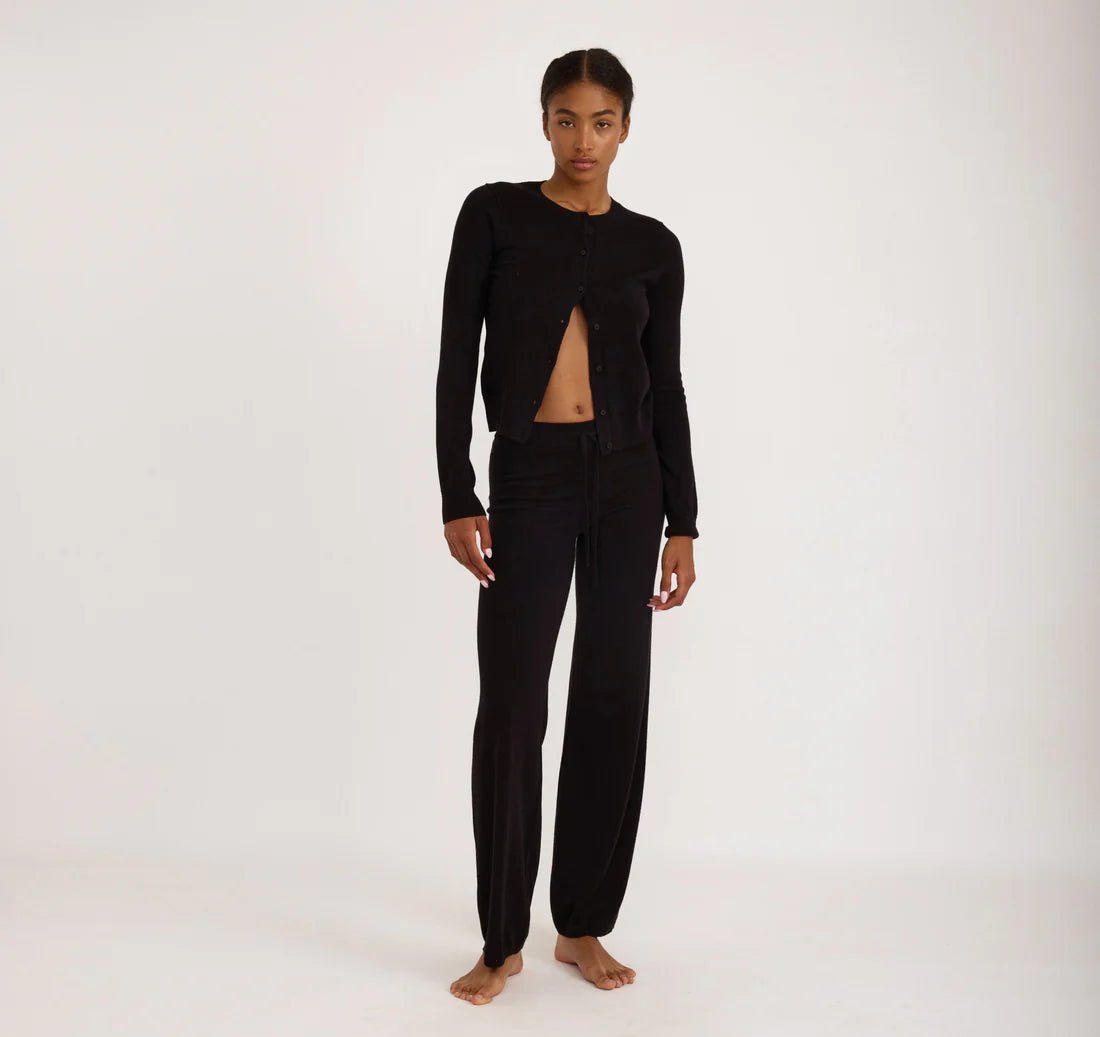 Soft Knit Straight Leg Pants - Organic Cotton - Free Living Co