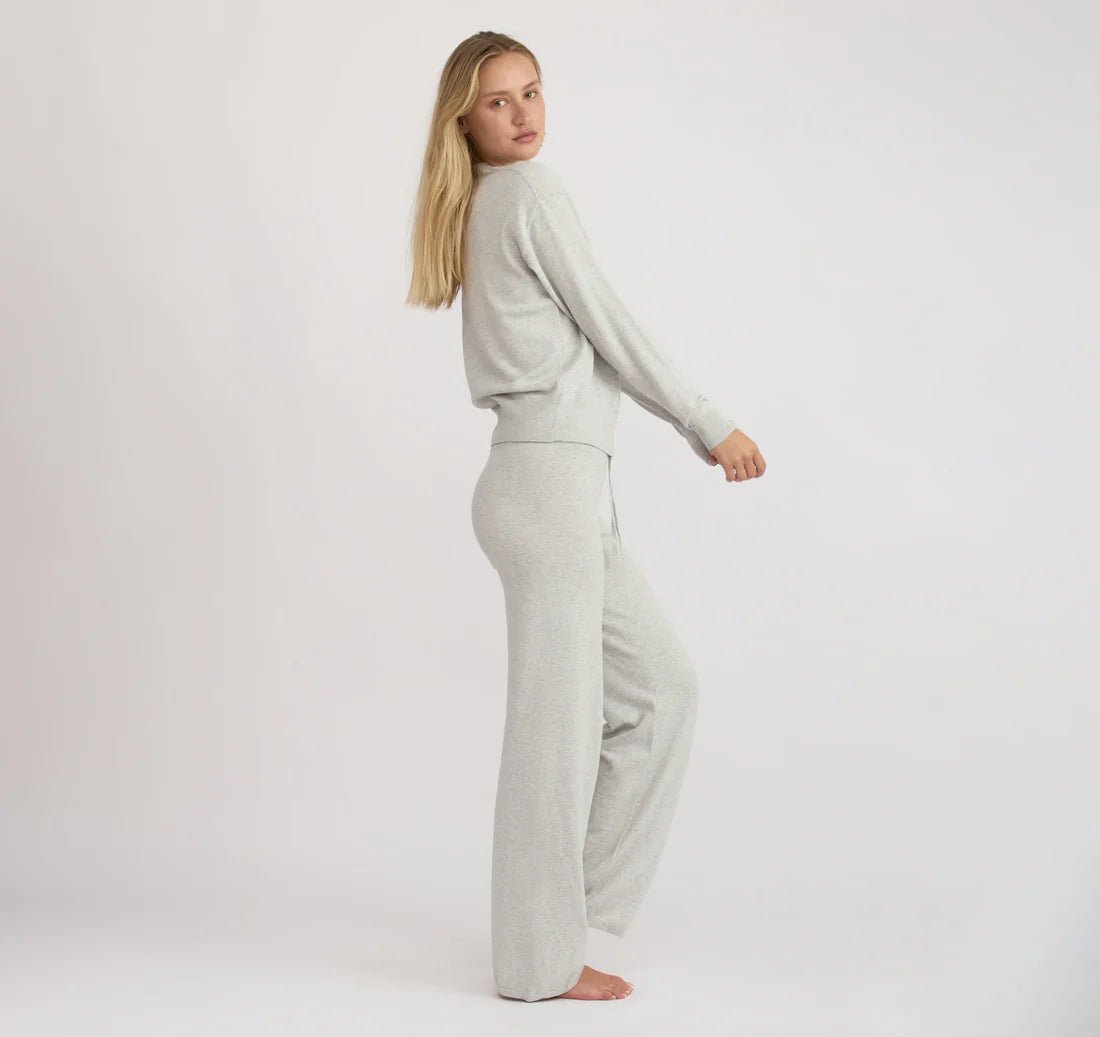 Soft Knit Straight Leg Pants - Organic Cotton - Free Living Co