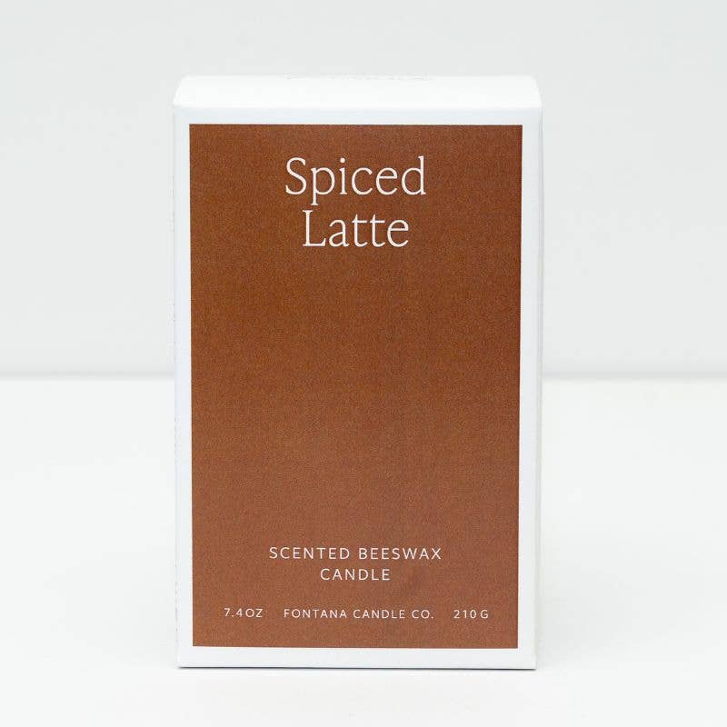Spiced Latte Essential Oil Beeswax Jar Candle: Non - Toxic - Free Living Co