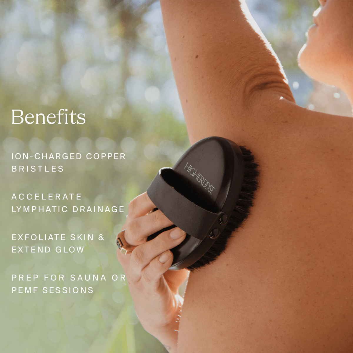 SUPERCHARGE Copper Body Brush - Free Living Co