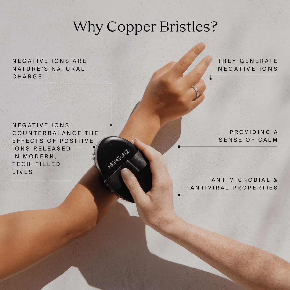 SUPERCHARGE Copper Body Brush - Free Living Co