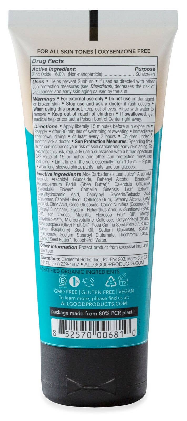 Tinted Mineral Sunscreen Lotion SPF 30 - Free Living Co
