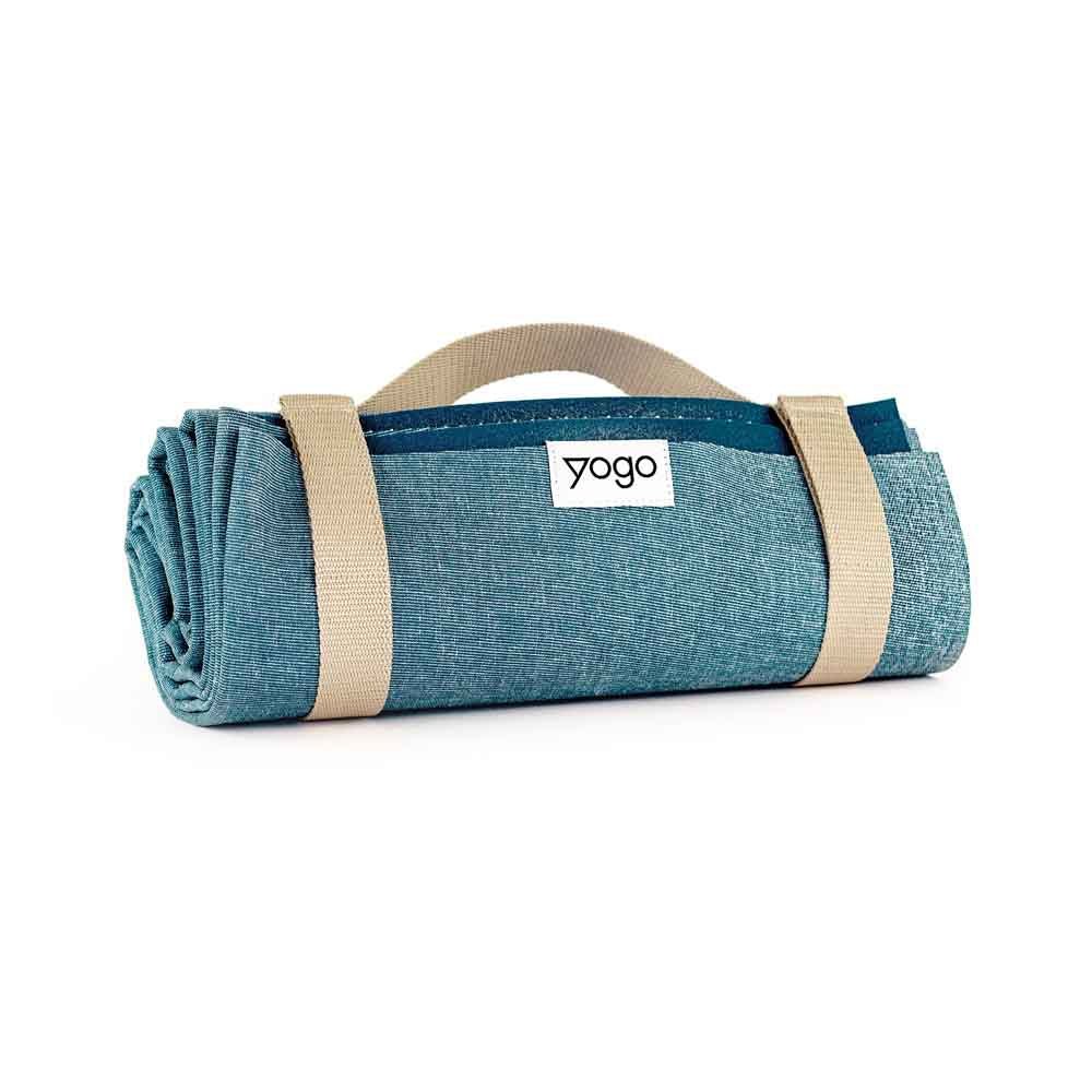 Ultralight Foldable Travel Yoga Mat with Non-Slip FSC-Certified Natural Rubber - Free Living Co