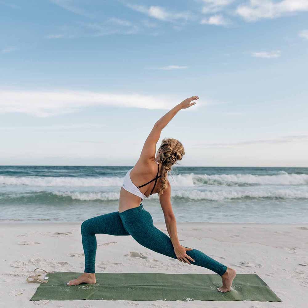 Ultralight Foldable Travel Yoga Mat with Non-Slip FSC-Certified Natural Rubber - Free Living Co