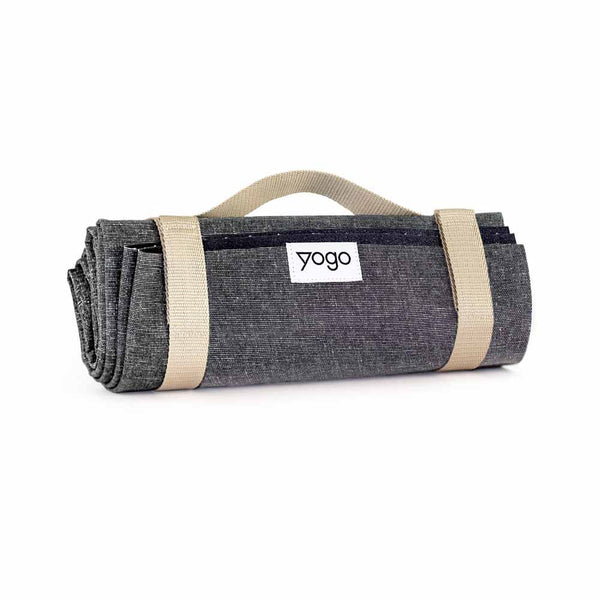 Ultralong Folding Travel Yoga Mat with Non-Slip FSC-Certified Natural Rubber - Free Living Co