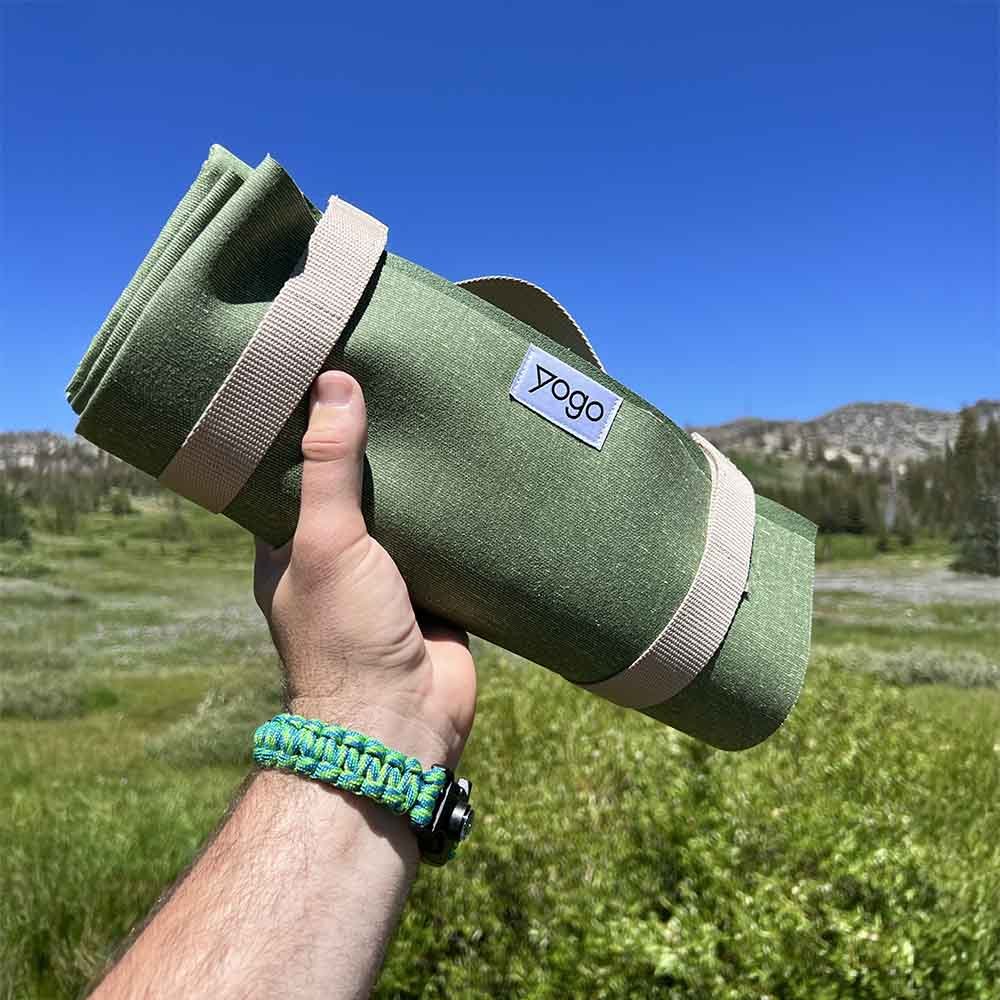 Ultralong Folding Travel Yoga Mat with Non - Slip FSC - Certified Natural Rubber - Free Living Co