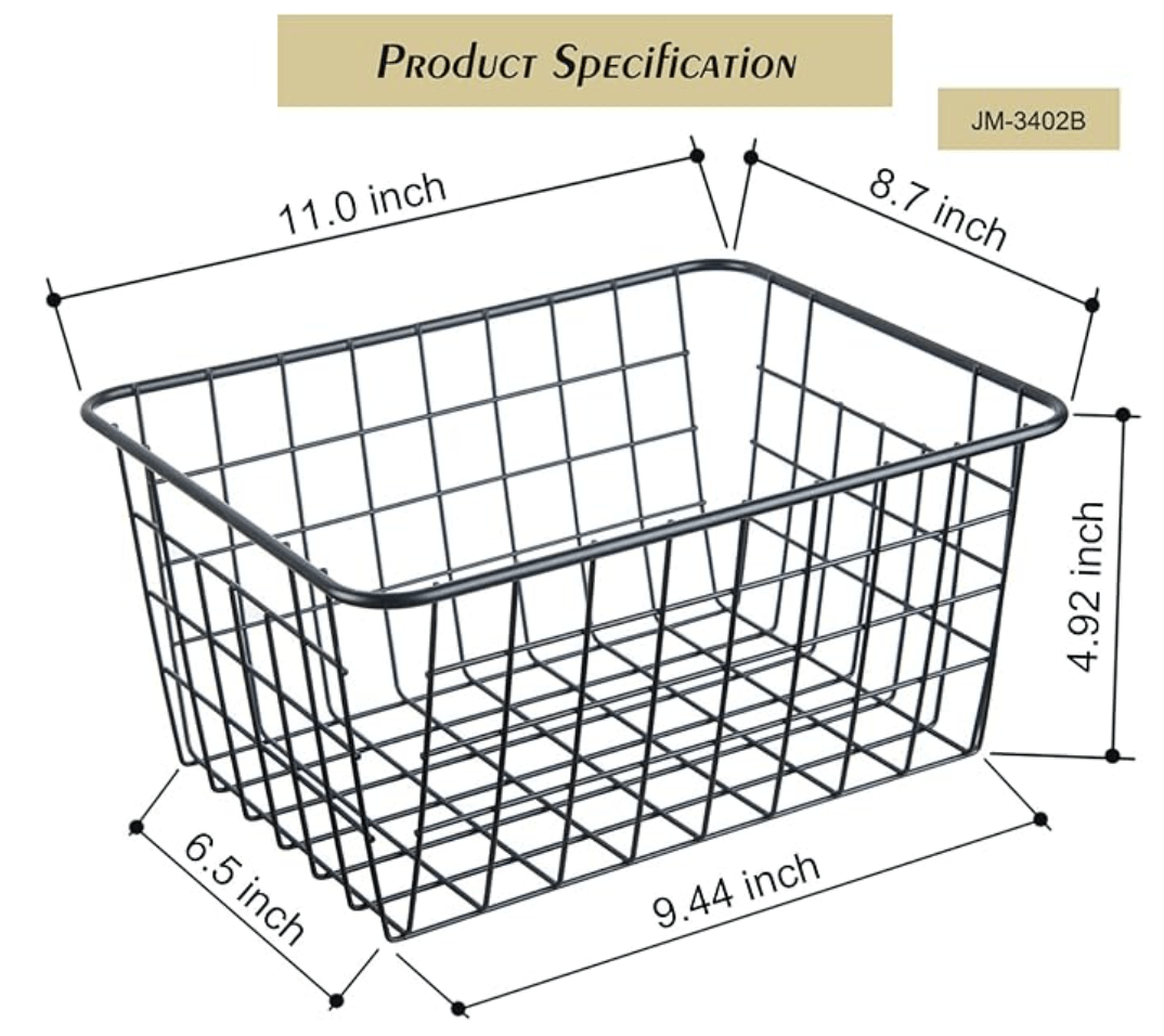 Wire Gifting and Storage Basket - Free Living Co