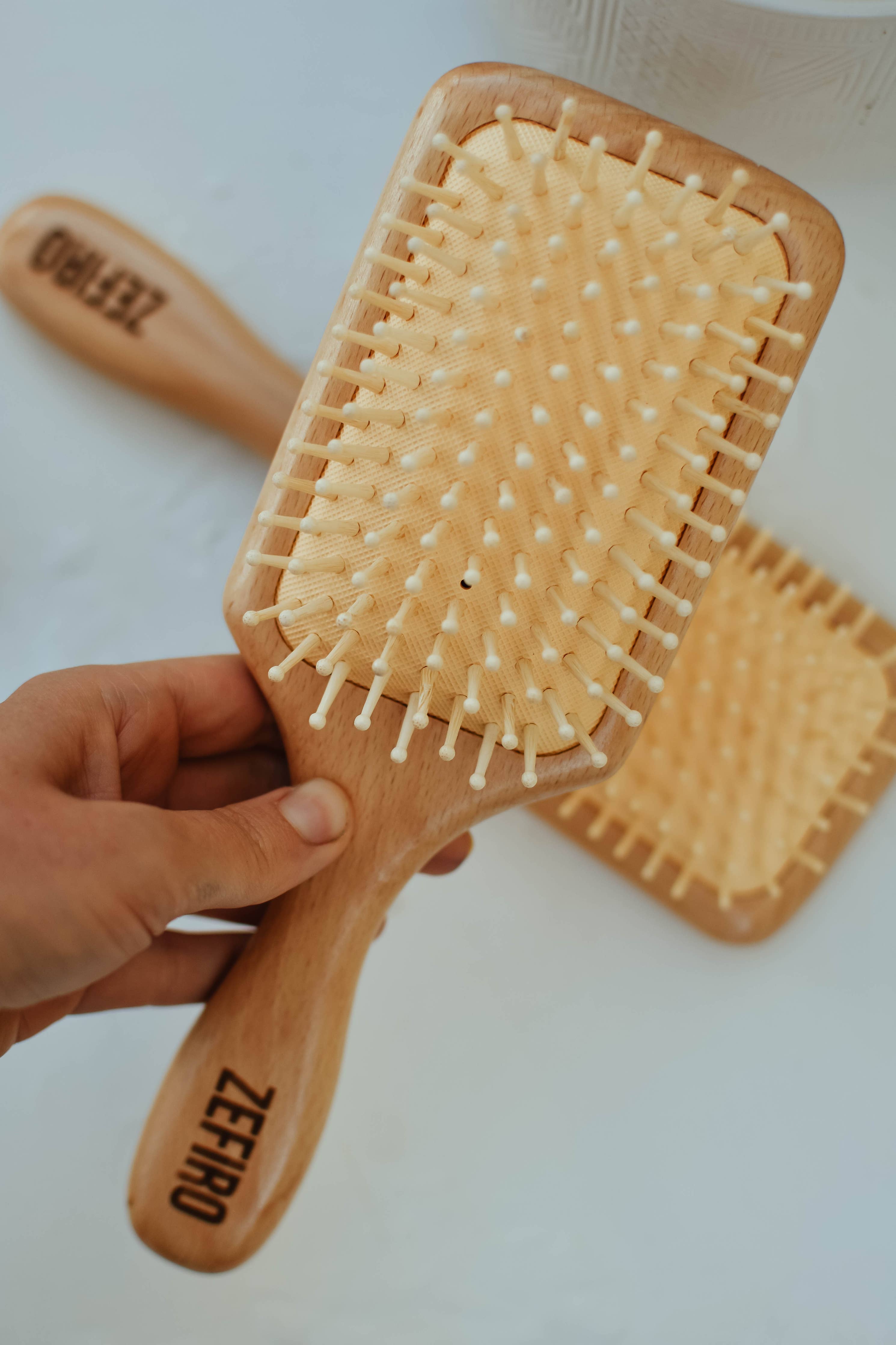 Bamboo Hairbrush - Free Living Co